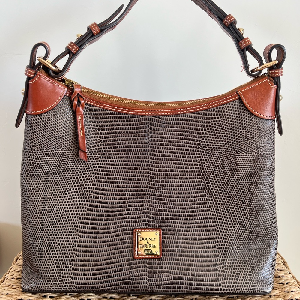 Dooney & Bourke Brown Leather Women's Bag with Wallet